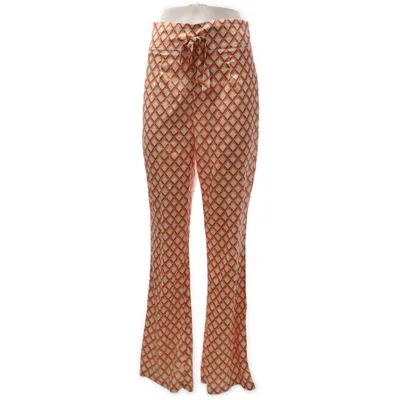 Pantalon patte d'éléphant (Blanc, Orange) de Cider Polyester