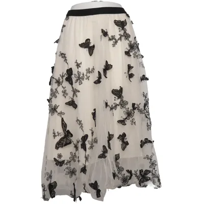 Tulle skirt (Beige, Black) from Chicwish Polyester