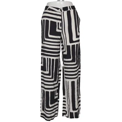 Palazzobyxor (Svart, Vit) från H&M Polyamid, Viskos