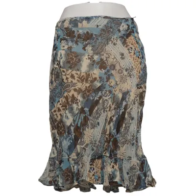 Nederdel (Blå, Beige, Brun) fra Cassani Viscose