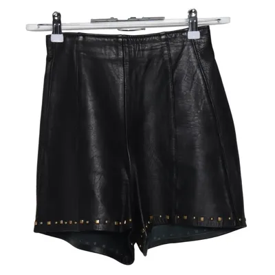 Short en cuir (Noir) de Firenze Cuir