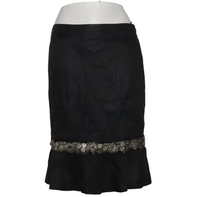 Nederdel (Sort) fra Les Copains Elastan, Linned, Viscose
