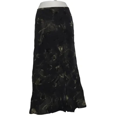 Maxi skirt (Black, Green) from WERA Polyester, Viscose