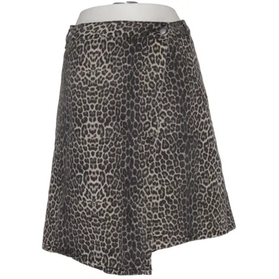 Skirt (Gray, Black) from Zizzi Cotton