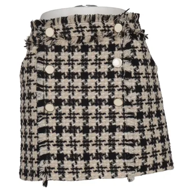 Skirt (Black, Beige) from Elli White Polyester
