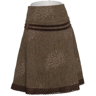 Nederdel (Brun) fra VILA Polyester, Uld