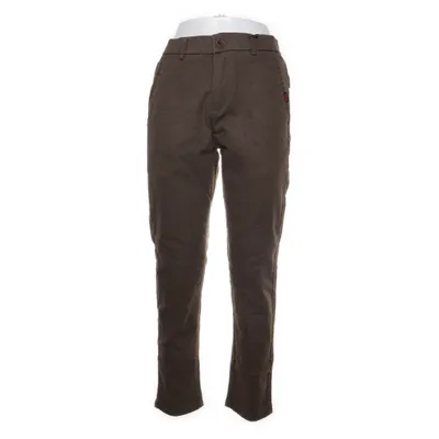 Chinos (Bruin) van Nze Katoen, Elastaan, Polyester