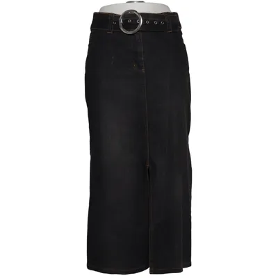 Jeansnederdel (Grå) fra BigBlue Bomuld, Elastan, Polyester