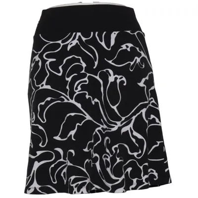 Skirt (Black, White) from Street One Elastane, Polyester, Viscose