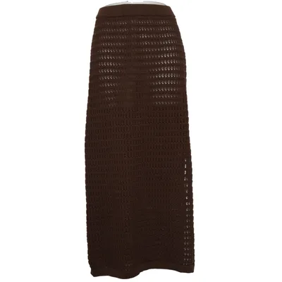 Långkjol (Brun) från Les Soeurs Bomull, Polyester