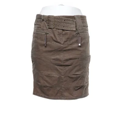 Skirt (Brown) from Marithé François Girbaud Cotton, Polyester