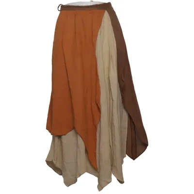 Maxirock (Beige, Braun, Orange) von Lucie Linden Baumwolle