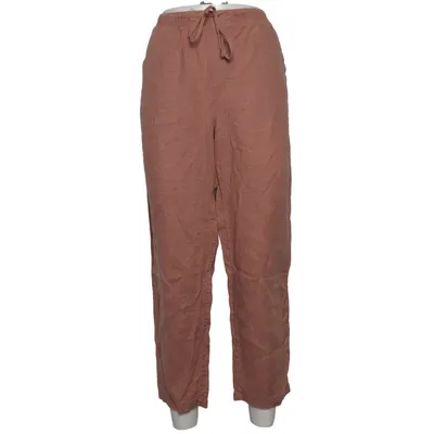 Pajama pants (Brown) from Mango Cotton, Linen, Polyester