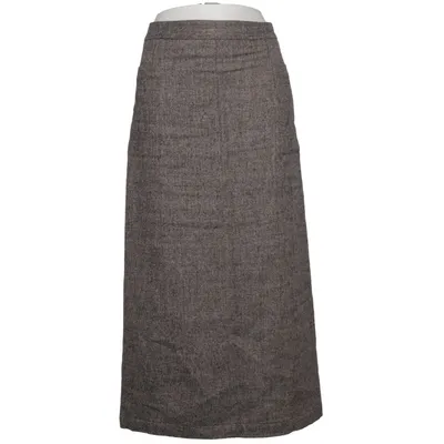 Skirt (Gray) from Poetry Acetate, Linen, Silk, Wool