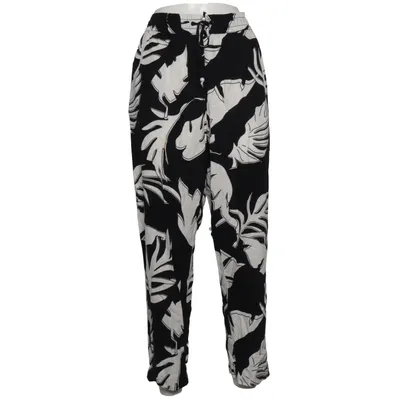 Pantalon de pyjama (Noir, Blanc) de Gina Benotti Coton, Lin, Polyester, Viscose