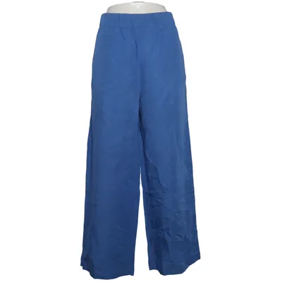 Pantalon patte d'éléphant (Bleu) de H&M Lin, Viscose, Polyester
