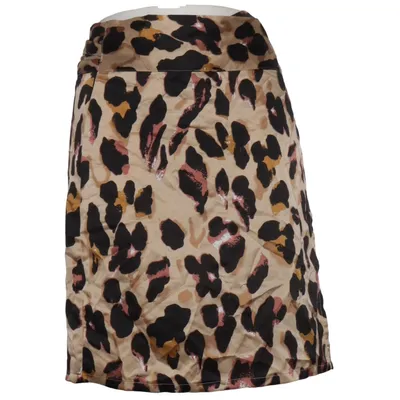 Jupe portefeuille (Beige, Noir, Marron) de Never Fully Dressed Polyester