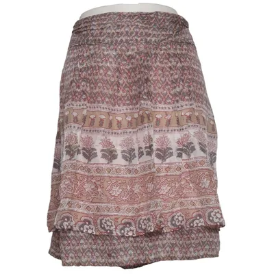 Skirt (Beige, Multicolored) from Kala Silk