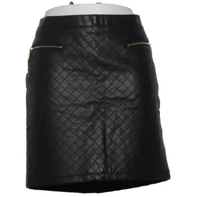 Leren rok (Zwart) van Gemo