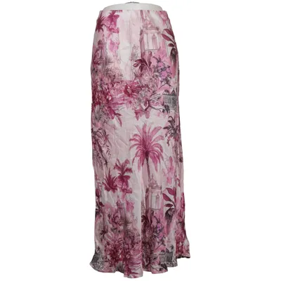 Maxi nederdel (Pink, Hvid) fra Miss Goodlife Viscose