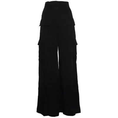 Cargo pants (Black) from H&M Studio Acetate, Viscose