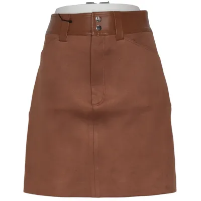 Kjol (Rok suede leather combi) från Vanilia Bomull, Polyester, Polyuretan