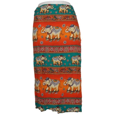 Wrap skirt (Green, Red, Multicolored) from Big Buddha