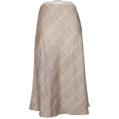 Maxi skirt (Beige, White) from Muse Polyester