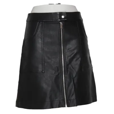 Jupe (Noir) de Jean Pascale Coton, Polyester, Polyuréthane, Viscose