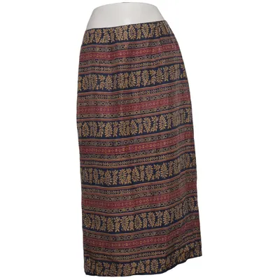 Nederdel (Blå, Lilla, Beige) fra Chaus Acetat, Silke