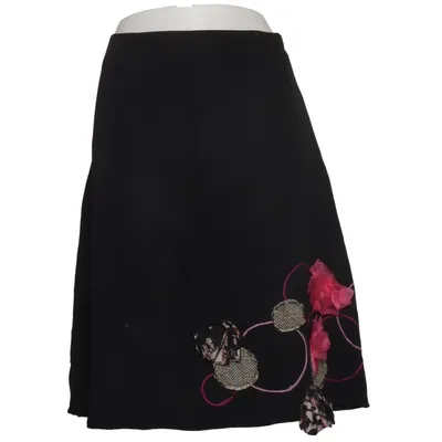 Rock (Schwarz, Pink) von Summum Woman Acetat, Leinen, Wolle