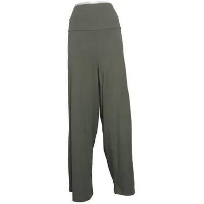 Palazzo pants (Green) from Deerberg Cotton, Elastane