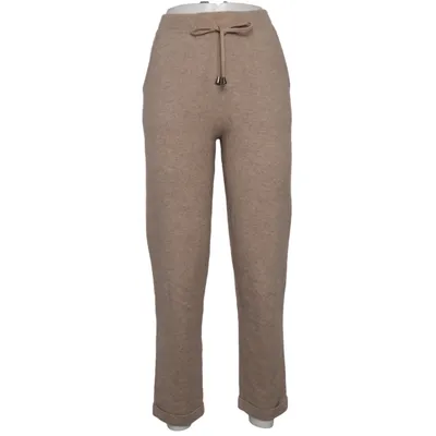 Broek (Beige) van Repeat Luxury Kasjmier, Wol