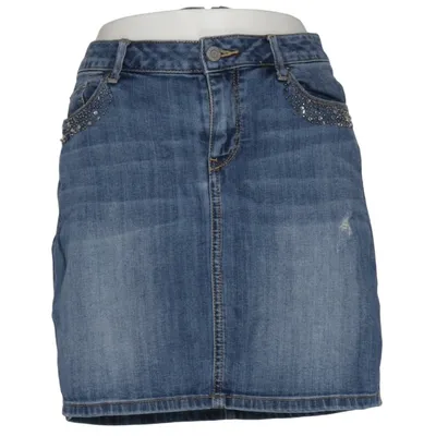 Jeansnederdel (Blå) fra ESPRIT Denim Bomuld, Elastan