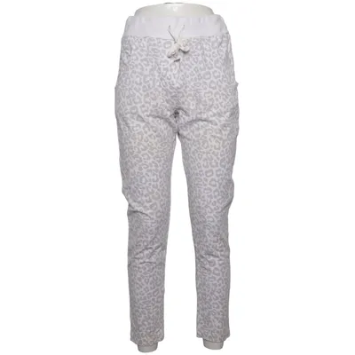 Pantalon de survêtement (Blanc, Gris) de Wendy Trendy Coton, Élasthane