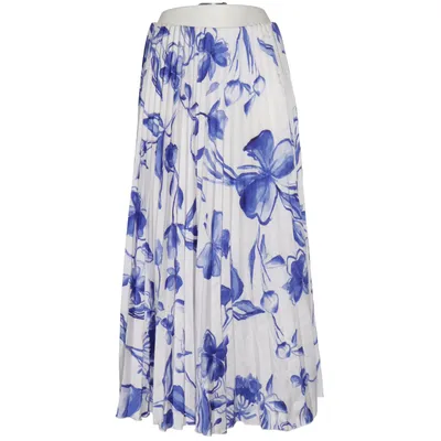 Långkjol (Blå, Vit, Flerfärgad) från Zara Polyester