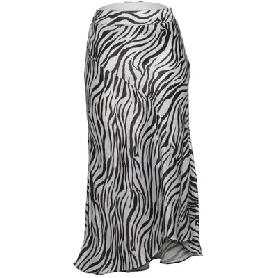 Maxi skirt (Black, White) from Bershka Polyester