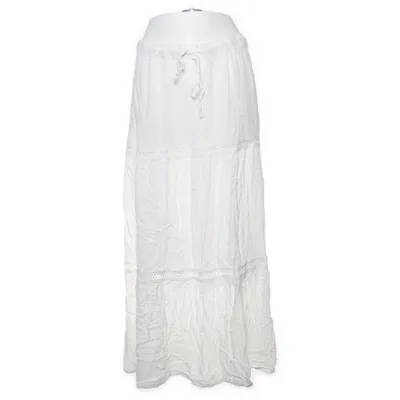 Långkjol (Vit) från Up2Fashion Polyester, Viskos