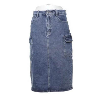 Jeanskjol (Blå) från Redial Bomull, Elastan