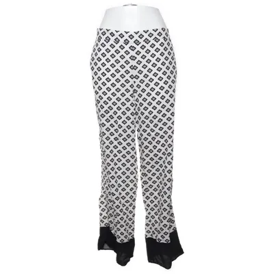 Pantalon patte d'éléphant (Blanc, Noir, Multicolore) de Zara Polyamide, Viscose