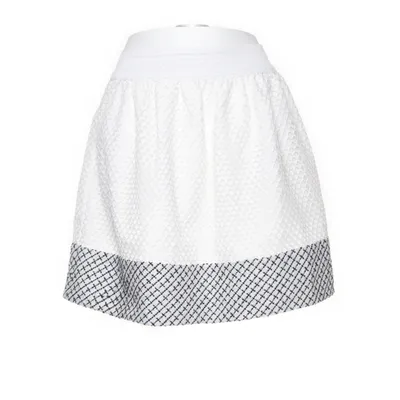 Jupe (Blanc, Noir) de Lucy & Co. Élasthane, Polyester