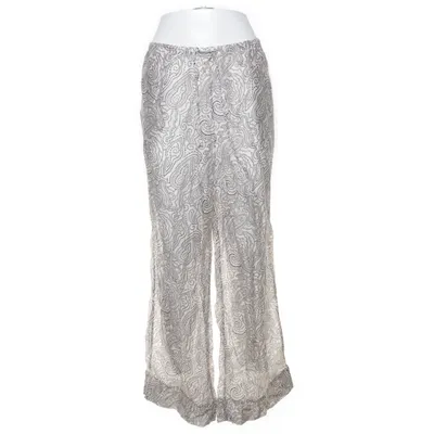 Palazzobyxor (Vit, Svart, Flerfärgad) från H&M Linne, Lyocell, Polyamid