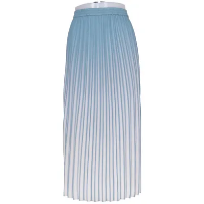 Jupe longue (Bleu, Blanc) de Just Polyester, Viscose