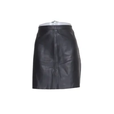 Leren rok (Zwart) van Hallhuber Leer, Polyester
