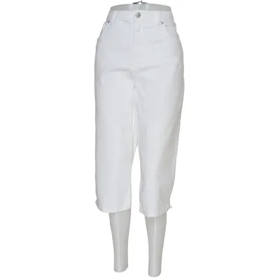 Pantacourt (Blanc) de Gloria Vanderbilt Coton, Élasthane