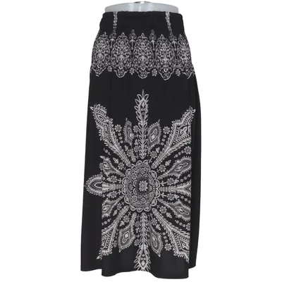 Maxi rok (Zwart, Wit) van Cristina Love Elastaan, Polyester