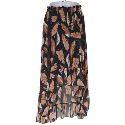 Maxi rok (Zwart, Bruin, Meerkleurig) van Guts & Gusto Elastaan, Polyester