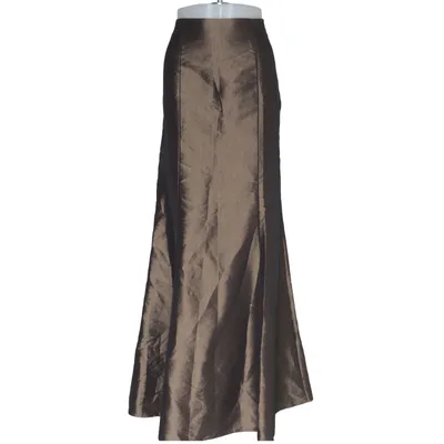 Maxi skirt (Brown) from Weise Acetate, Polyamide, Polyester