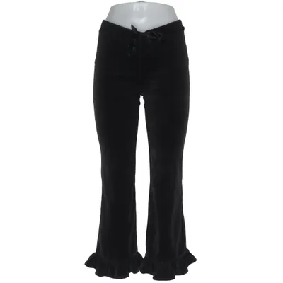Bukser (Sort) fra Vera Velour Bomuld, Polyester