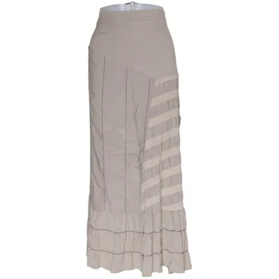 Långkjol (Beige) från Jacqueline Riu Elastan, Linne, Polyester, Viskos